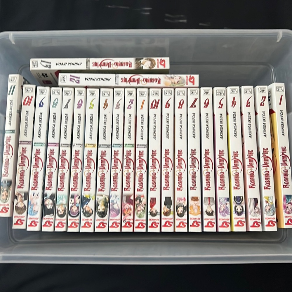 Rosario Vampire FULL Season 1 & 2 Manga DUB set.